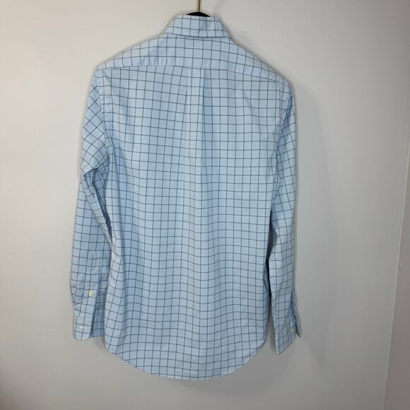 Ralph Lauren Checked Performance Twill Shirt Polo Golf Dress Shirt Blue S - Picture 6 of 7